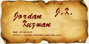 Jordan Kuzman vizit kartica